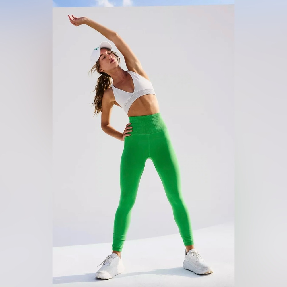 NWOT Free People Movement Good Karma Leggings In Color Court Sport